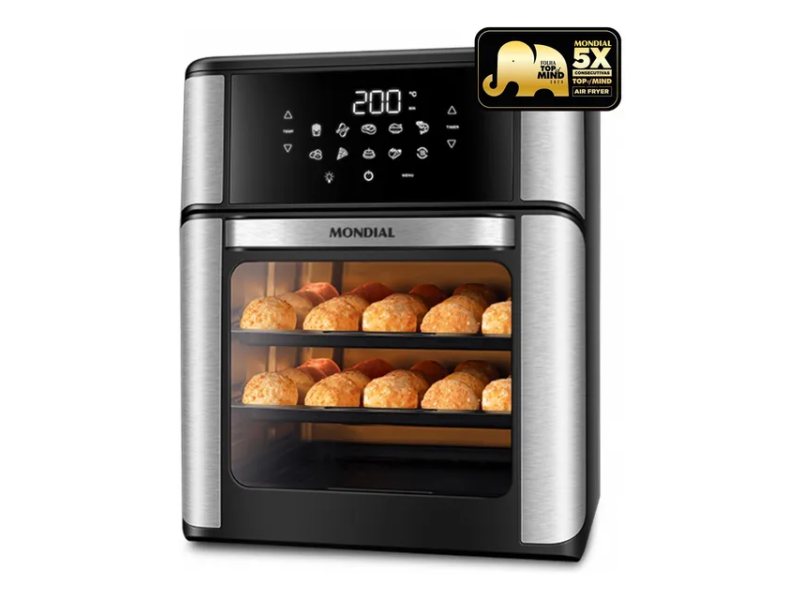 Fritadeira Air Fryer Forno Oven 12l, Mondial, 2000w - Afon-12l-bi